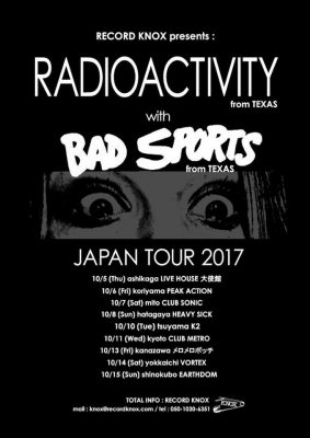Radioactivity And Bad Sports Japanese Tour Poster